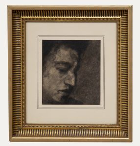 Iain Walker (d.2022) - Framed Charcoal Drawing, Portrait of Askenazy