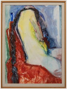  Betty Sandham  - 20th Century Mixed Media, Posing Nude