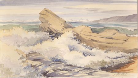 Geoffrey Plant (1939-2000) - 20th Century Watercolour, Crashing Waves
