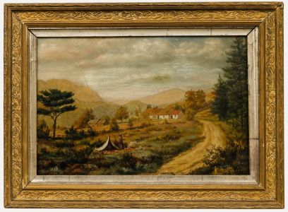 Frederick J. Maher (1871-1963) - Oil, Gypsy on the Mountain Track 