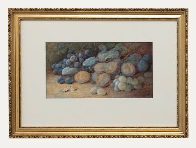 Vincent Clare (1855-1930) - Framed Watercolour, Still Life of Fruit