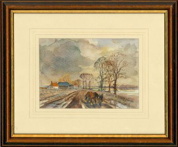 Framed 20th Century Watercolour - Sussex Mire
