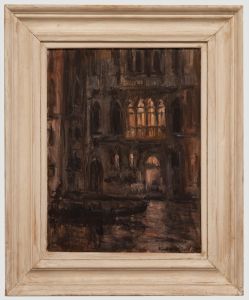 David Lloyd Smith (b.1944) - 2000 Oil, Venice at Night