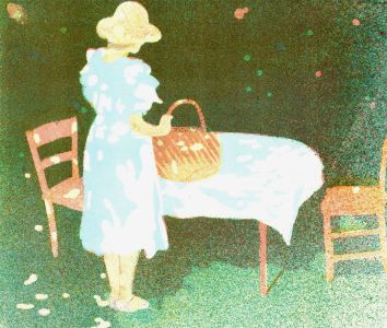 Ian Beck (b.1947) - 20th Century Aquatint, Picnic Table