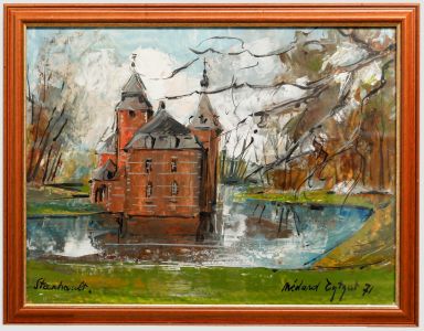 Medard Tytgat (1916-1997) - 1971 Oil, Kasteel Steenhout, Belgium