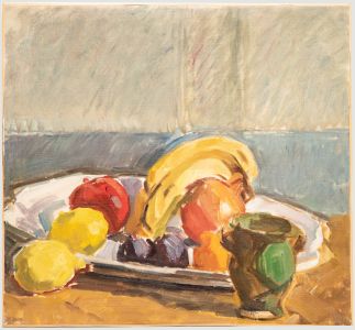 Bertrand Py (1895-1973) - Mid 20th Century Oil, A Plate of Fruit