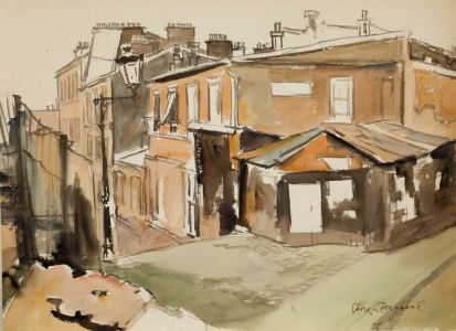 Georges Pacouil (1903-1996) - Mid 20th Century Watercolour, Suburban Paris