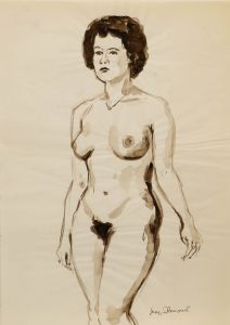 Georges Pacouil (1903-1996) - Mid 20th Century Watercolour, Three-Quarter Nude