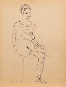 Georges Pacouil (1903-1996) - Mid 20th Century India Ink, Ballet Shoes