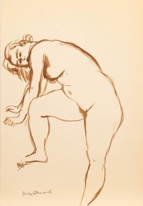Georges Pacouil (1903-1996) - Mid 20th Century India Ink, Nude Study III