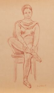 Georges Pacouil (1903-1996) - Mid 20th Century Sanguine, Ballerina