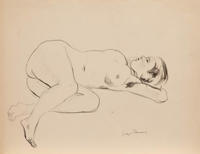 Georges Pacouil (1903-1996) - Pen and Ink Drawing, Nude in Simple Forms I