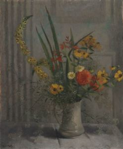 S. G. Kelly - Mid 20th Century Oil, Still Life of Flowers in a Vase