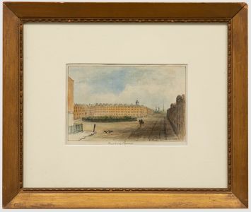 19th Century Watercolour - Finsbury Square
