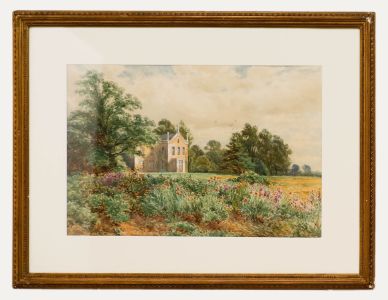 Arthur Wilde Parsons (1847-1920) - Framed Watercolour, A Gothic Country Manor