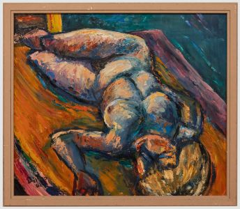Mid 20th Century Oil - Reclining Nude