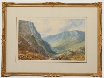 William Keighley Briggs (fl.1849-1860) - 1852 Watercolour, Highland Shepherd