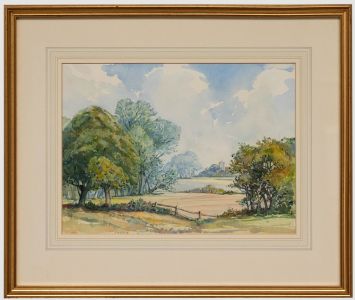 G. H. Gander - 1951 Watercolour, Outskirts of the Village