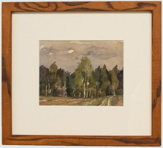 Russian School 20th Century Watercolour - Path to the Woods