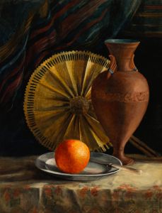 Early 20th Century Watercolour - Still Life with Fan