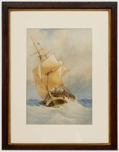 J. G - Framed Mid 19th Century Watercolour, The Merchant of Shoreham