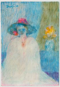 Helen Digby Smith - 20th Century Tempera, Blue Women