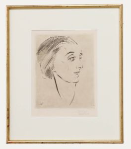Gerhard Windisch (1895-1961) - Framed Mid 20th Century Etching, Portrait Study