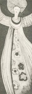Patricia Johnstone (1944-2023) - Contemporary Etching, Flower Queen