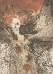 Patricia Johnstone (1944-2023) - Contemporary Etching, Dark Angel