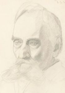 Lorna Bing (1897-1993) - 1920 Graphite Drawing, Heady Study, Man with a Beard