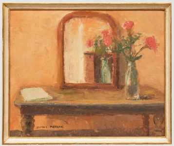James Morgan - Framed 20th Century Oil, Still Life of Flowers