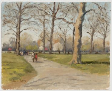 William Burns FRSA (1923-2010) - 20th Century Oil, Spring in Green Park