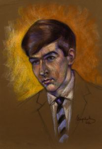 E.P. Clapholt - 1962 Pastel, Man in a Suit
