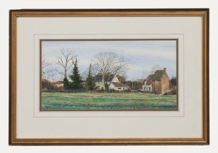R. M. Bolton - Framed Contemporary Watercolour, English Village Scene