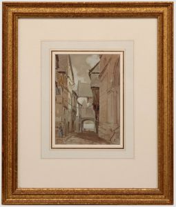 John D. Crace (1838-1919) - Mid 19th Century Watercolour, A Street in Boppart