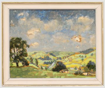 David R. Anderson (1884-1973) - Mid 20th Century Oil, Apple Tree Wick