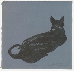 Percy Drake-Brookshaw (1907-1993) - 1971 Woodcut, Nine Lives 6