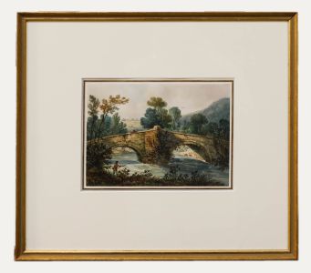 Attrib. Mary Wheatley - Framed c.1830 Watercolour, Iford Bridge