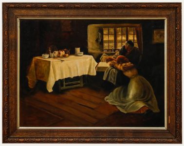 Louie Kibie after Frank Bramley - Early 20th Century Oil, A Hopeless Dawn