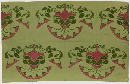 William Henry Ladd - Early 20th Century Watercolour, Tile Design IV