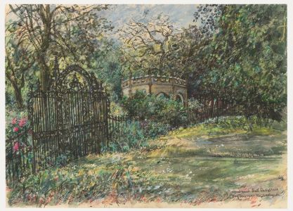 Norah K. Rogerson - 20th Century Watercolour, The Garden Gate, Renishaw Hall