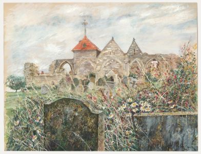 Norah K. Rogerson - 20th Century Watercolour, Beauty in the Church Brambles