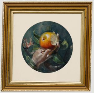 Framed 20th Century Watercolour - The Poison Apple
