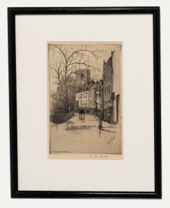 Harry George Webb (1862-1936) - Late 19th Century Etching, Cheyne Walk, Chelsea