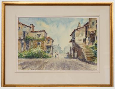 Christopher Hollick (b.1946) - Framed 20th Century Watercolour, Old Houses