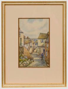Thomas Herbert Victor (1894-1980) - Watercolour, Keigwin House, Mousehole
