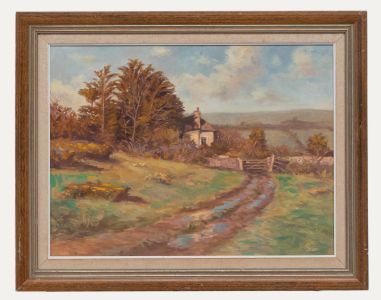 Arthur Orum (1946-2023) - Cornish School Contemporary Oil, Outside Gwithian