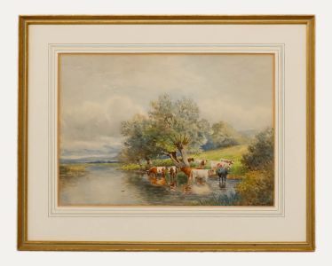 John Bates Noel (1870-1927) - Framed Watercolour, The Banks of The Avon