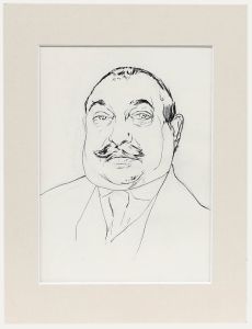 Belgian School Early 20th Century Pen and Ink Drawing - Portrait of a Gentleman