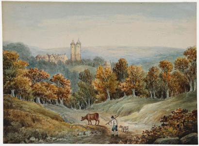 19th Century Watercolour - Sissinghurst Castle